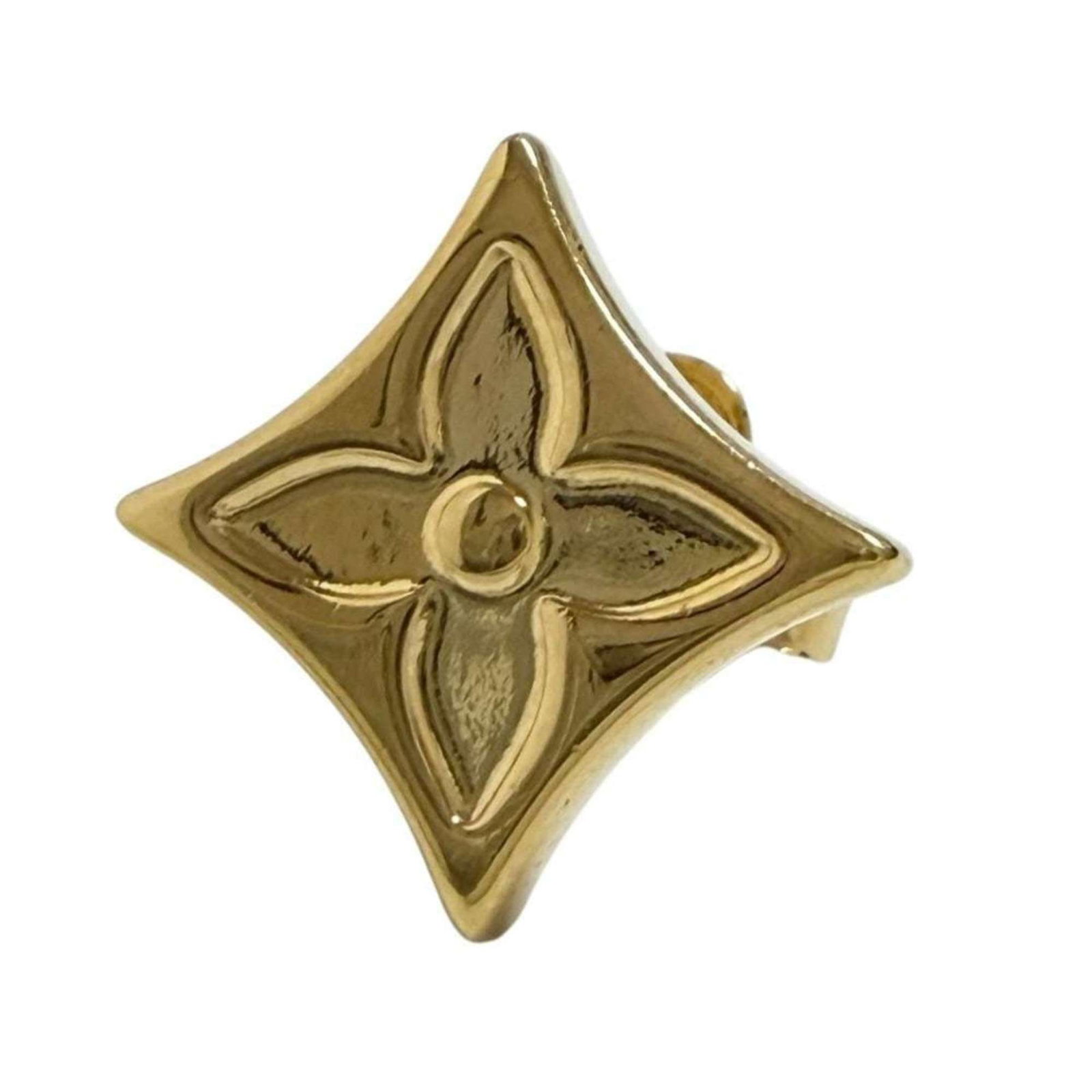 Metal Stud Earrings Louis Vuitton: Metal Stud Earrings Louis Vuitton Metal stud earrings from Louis Vuitton, crafted in Italy. These single earring pieces feature metal construction and are designed for men and women alike. Made with
