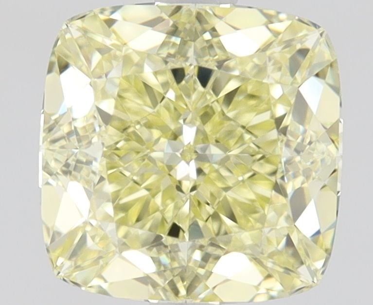 GIA Cushion Brilliant 1.05ct Fancy Yellow VVS2 - Loose Natural Diamond: GIA Cushion Brilliant 1.05ct Fancy Yellow VVS2 - Loose Natural Diamond GIA certified, this loose natural diamond boasts an impressive 1.05 carat Fancy Yellow VVS2 cut, showcasing exceptional clarity