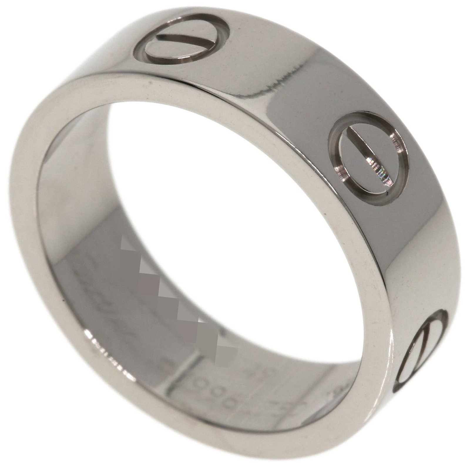 White Gold Band Ring by Cartier 18K: White Gold Band Ring by Cartier 18K White Gold Band Ring by Cartier 18K - A sleek and sophisticated design, this 18K white gold band ring features the iconic Cartier brand. Made from high-quality