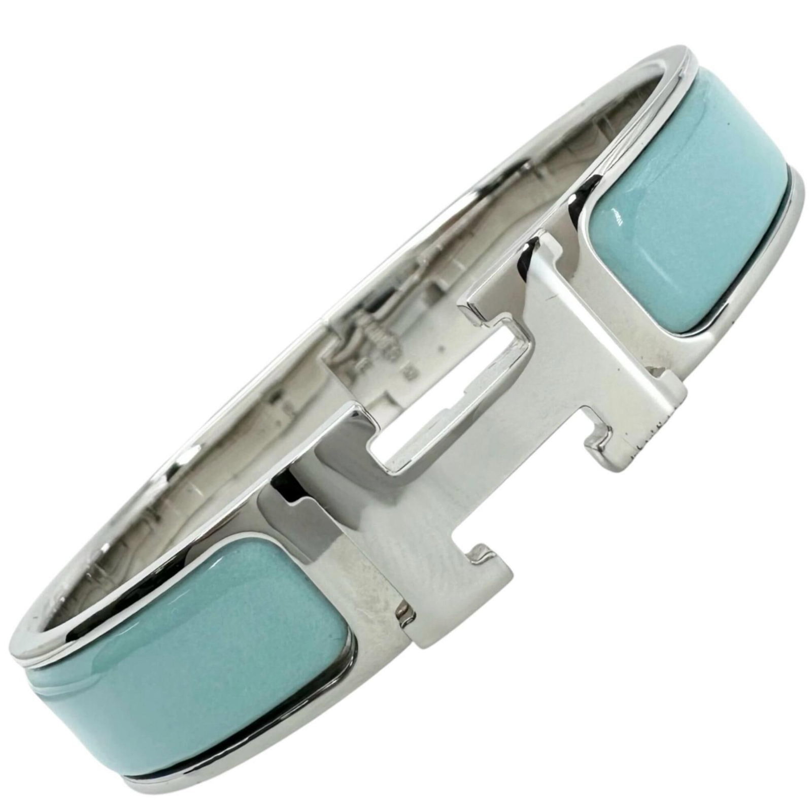 Metal Bangle Cloisonn Enamel Hermes: Metal Bangle Cloisonn Enamel Hermes Item Specifics: Brand: Hermes Country of Origin: France Type: Bangle Gender: Men,Women Material: Cloisonn/enamel, Metal Metal: Silver Color: Light blue, Silver