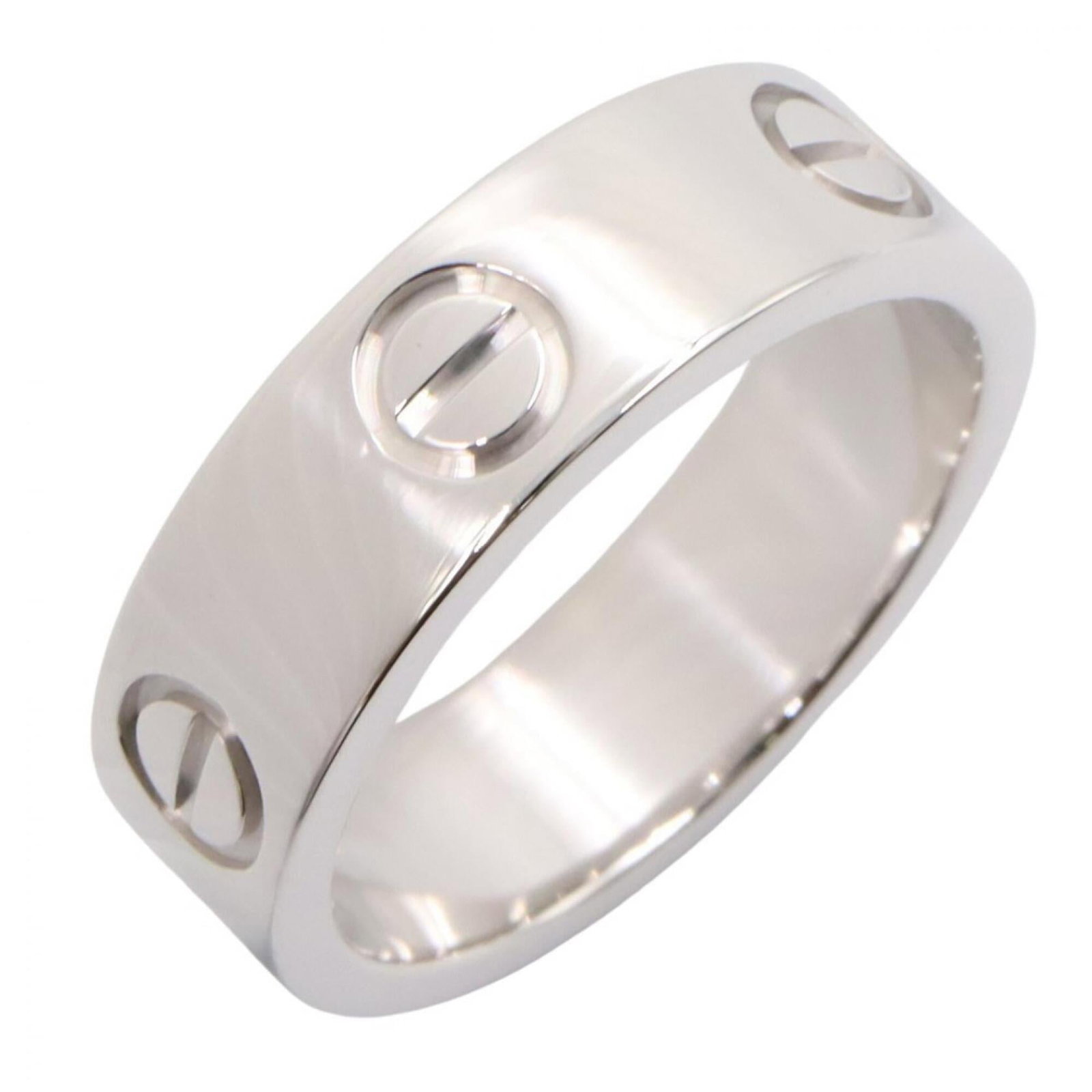 White Gold Band Ring by Cartier 18K: White Gold Band Ring by Cartier 18K Item Specifics: Brand: Cartier MPN: B4084700 Type: Band ring Gender: Women Color: Silver Material: White gold (18K) US Size: 5.5 Product Disclaimer: Items may exh