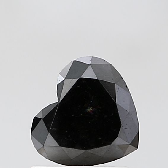 Heart 1.29ct Black VVS2 - Loose Natural Diamond: Heart 1.29ct Black VVS2 - Loose Natural Diamond 1.29ct Black VVS2 - Loose Natural Diamond with EX Polish and Symmetry, measuring 6.32L x 6.85W x 3.32H, certified NONE. This natural diamond boasts a