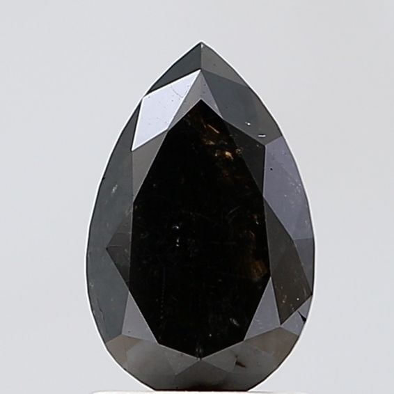 Pear 1.19ct Black VVS2 - Loose Natural Diamond: Pear 1.19ct Black VVS2 - Loose Natural Diamond 1.19ct Black VVS2 - A rare and striking natural diamond, certified as Fancy in color with exceptional clarity and polish. Its unique black hue and precis
