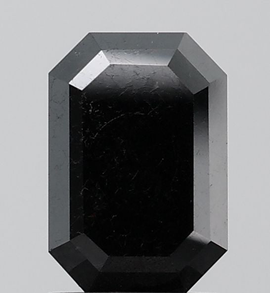 Emerald 1.14ct Black VVS2 - Loose Natural Diamond: Emerald 1.14ct Black VVS2 - Loose Natural Diamond 1.14ct Black VVS2 Emerald Cut Diamond - A rare and striking natural diamond with exceptional clarity, polish, and symmetry. Its sleek black color and 