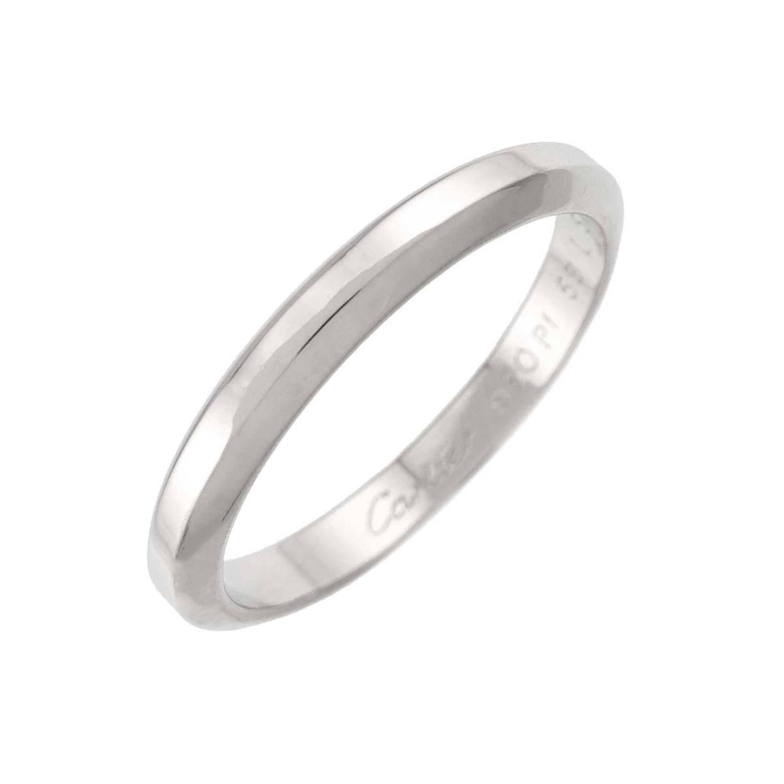 Platinum 950 Cartier Band Ring: Platinum 950 Cartier Band Ring Platinum 950 Cartier Band Ring features a sleek band design made from high-quality platinum, with a classic style suitable for everyday wear. The ring's size is availabl