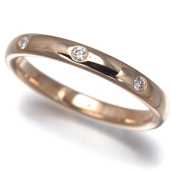 Diamond ring by Rose gold 18K 750 with Eu50 from Van Cleef & Arpels.: Diamond ring by Rose gold 18K 750 with Eu50 from Van Cleef & Arpels. 18k rose gold Van Cleef & Arpels ring with a natural diamond, crafted to perfection in the iconic Tendrement collection. The delica