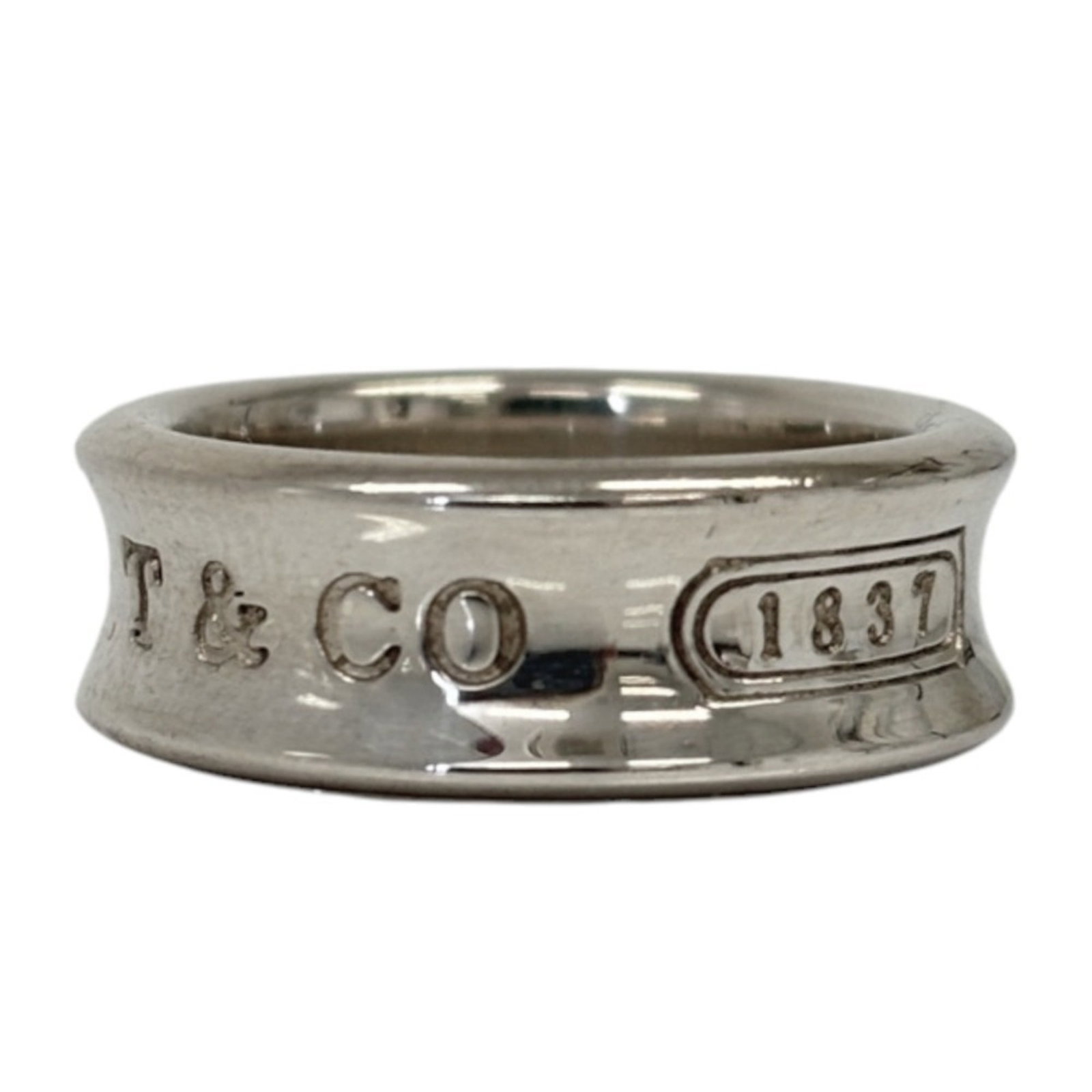 Silver women's narrow ring 925 by 1837 Tiffany & Co (1 of 11)