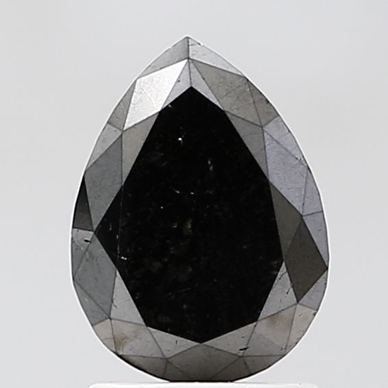 Pear 1.29ct Black VVS2 - Loose Natural Diamond: Pear 1.29ct Black VVS2 - Loose Natural Diamond 1.29ct Black VVS2 - A rare and exceptional natural diamond, boasting an EX polish and symmetry, with a high level of clarity in its VVS2 cut grade. This