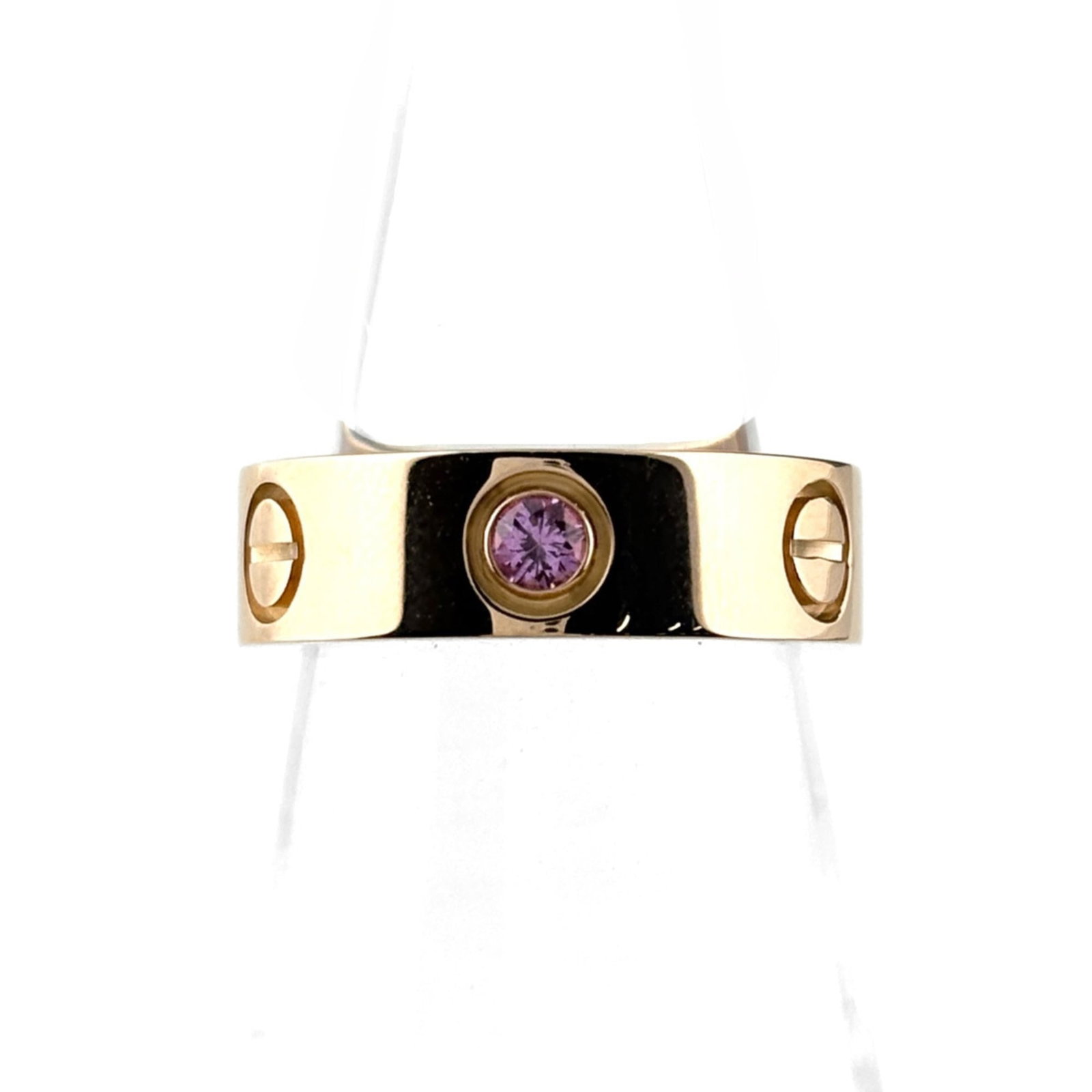 Pink Gold Cartier Ring Band: Pink Gold Cartier Ring Band Pink Gold Cartier Ring Band, crafted from 18K pink gold, features a classic design with a timeless elegance. This band ring is available in US size 4 and 47, making it