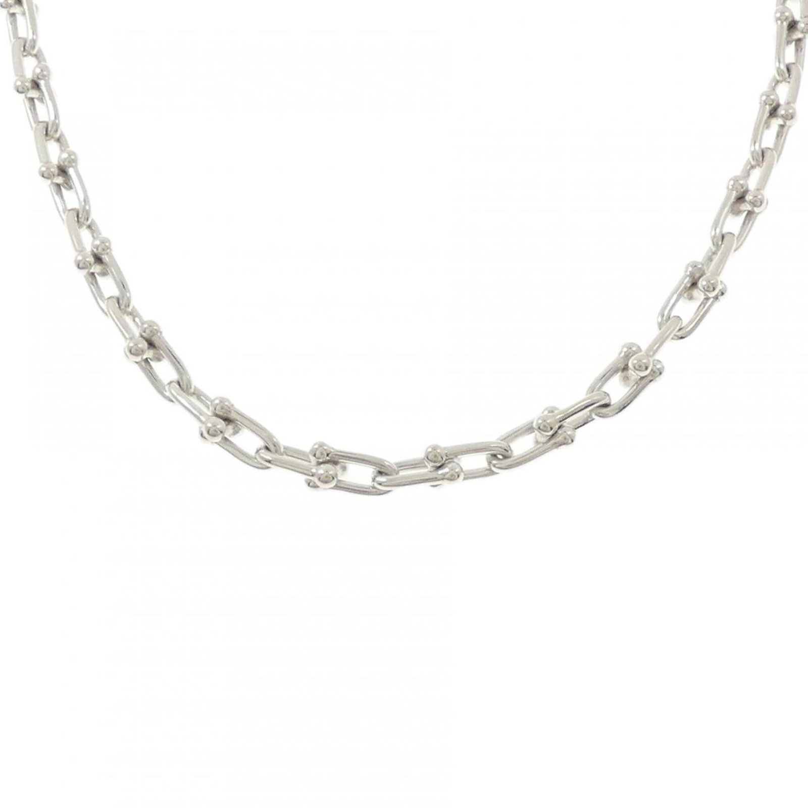 Tiffany Hardwear Small Link Necklace: Tiffany Hardwear Small Link Necklace Small Link Necklace in Silver 925, featuring a delicate design with a 45 cm / 17.71'' neck circumference, crafted from high-quality sterling silver material. The n