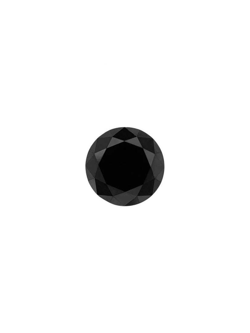 Round 0.87ct Fancy Black VVS2 - Loose Natural Diamond: Round 0.87ct Fancy Black VVS2 - Loose Natural Diamond The 0.87ct Fancy Black VVS2 diamond boasts exceptional clarity and polish, with its EX cut and symmetry showcasing its natural beauty. This loose 