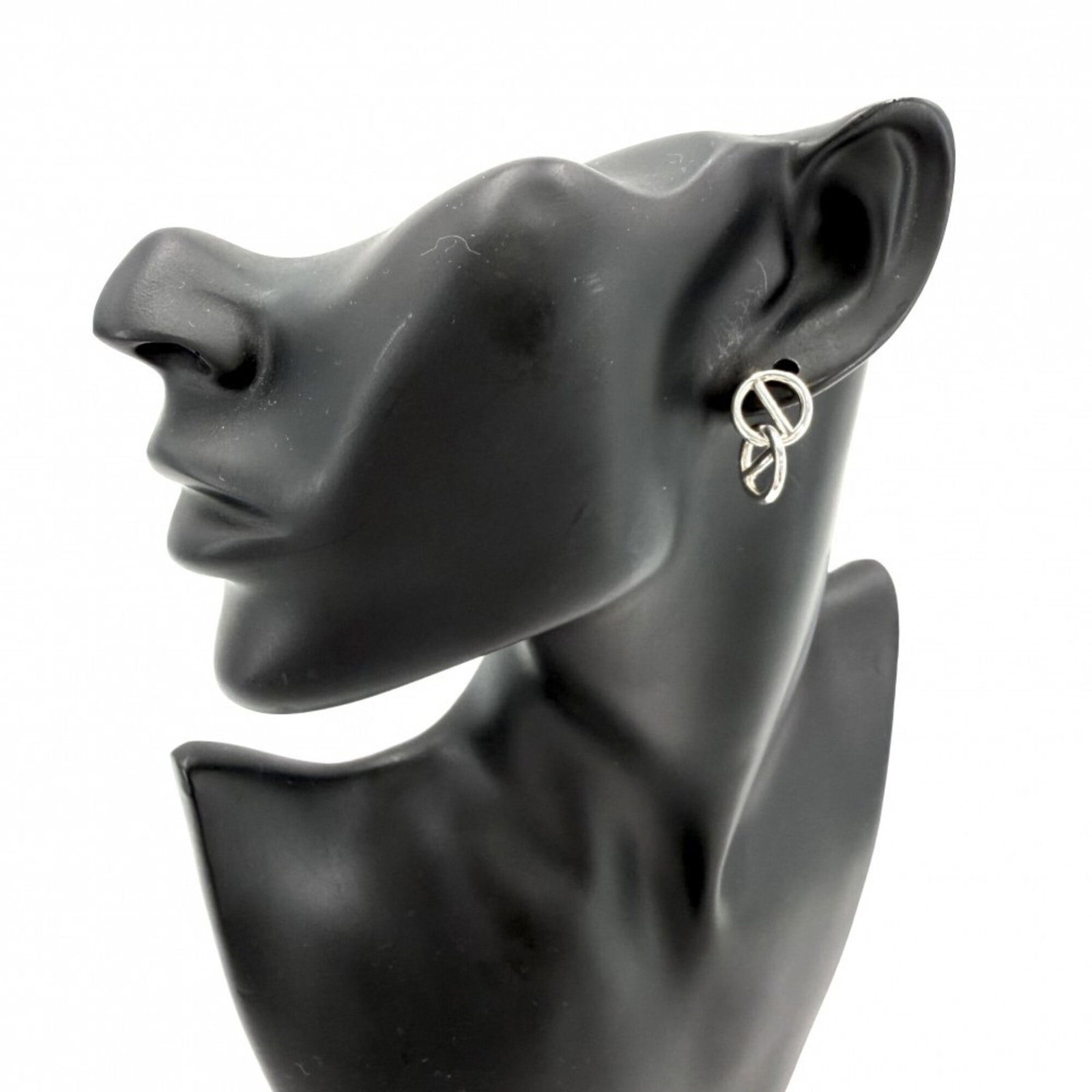Hermes Stud Silver 925 Earrings - 2