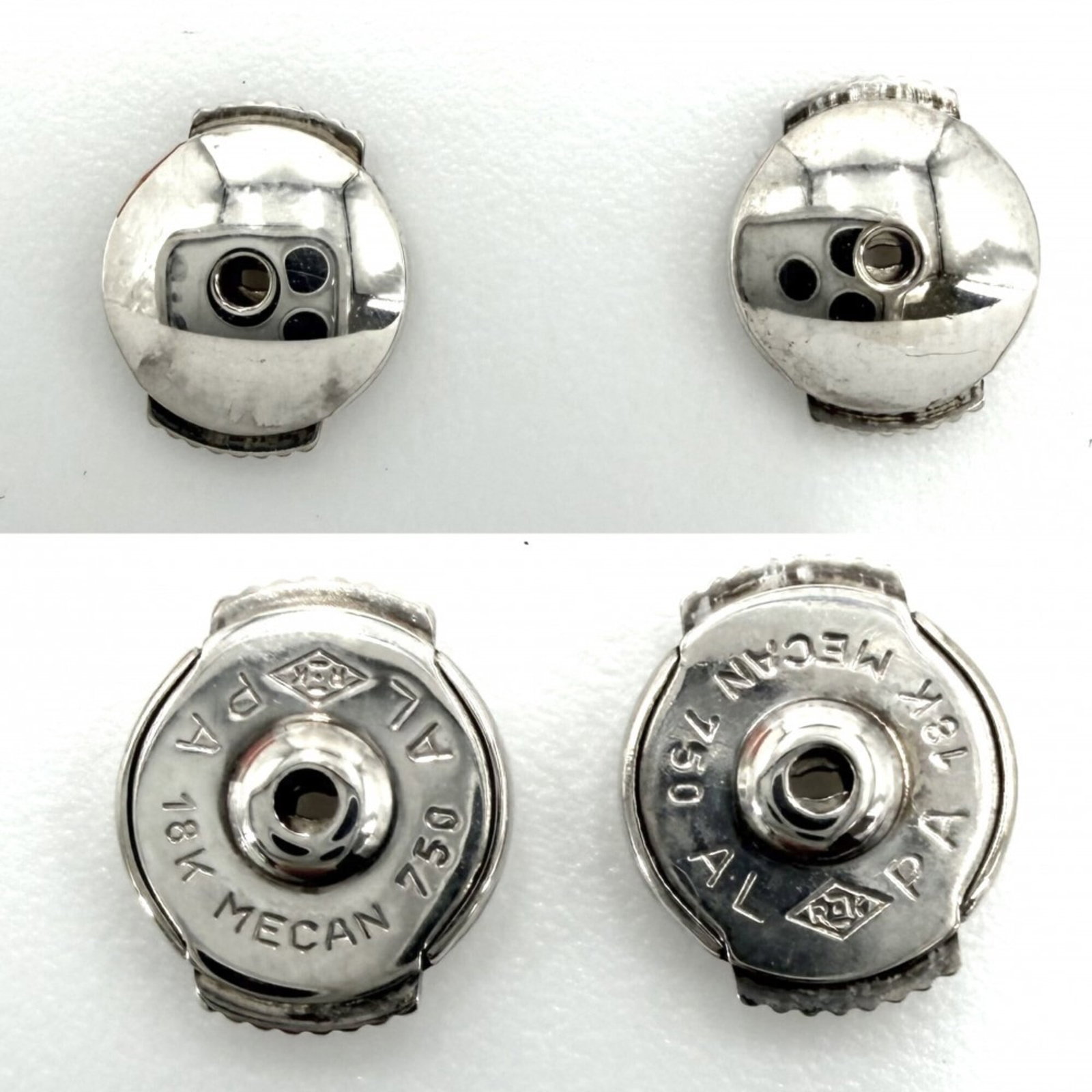 Hermes Stud Silver 925 Earrings - 4