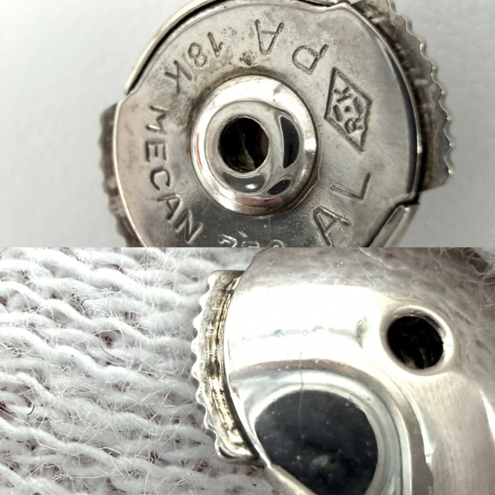 Hermes Stud Silver 925 Earrings - 6