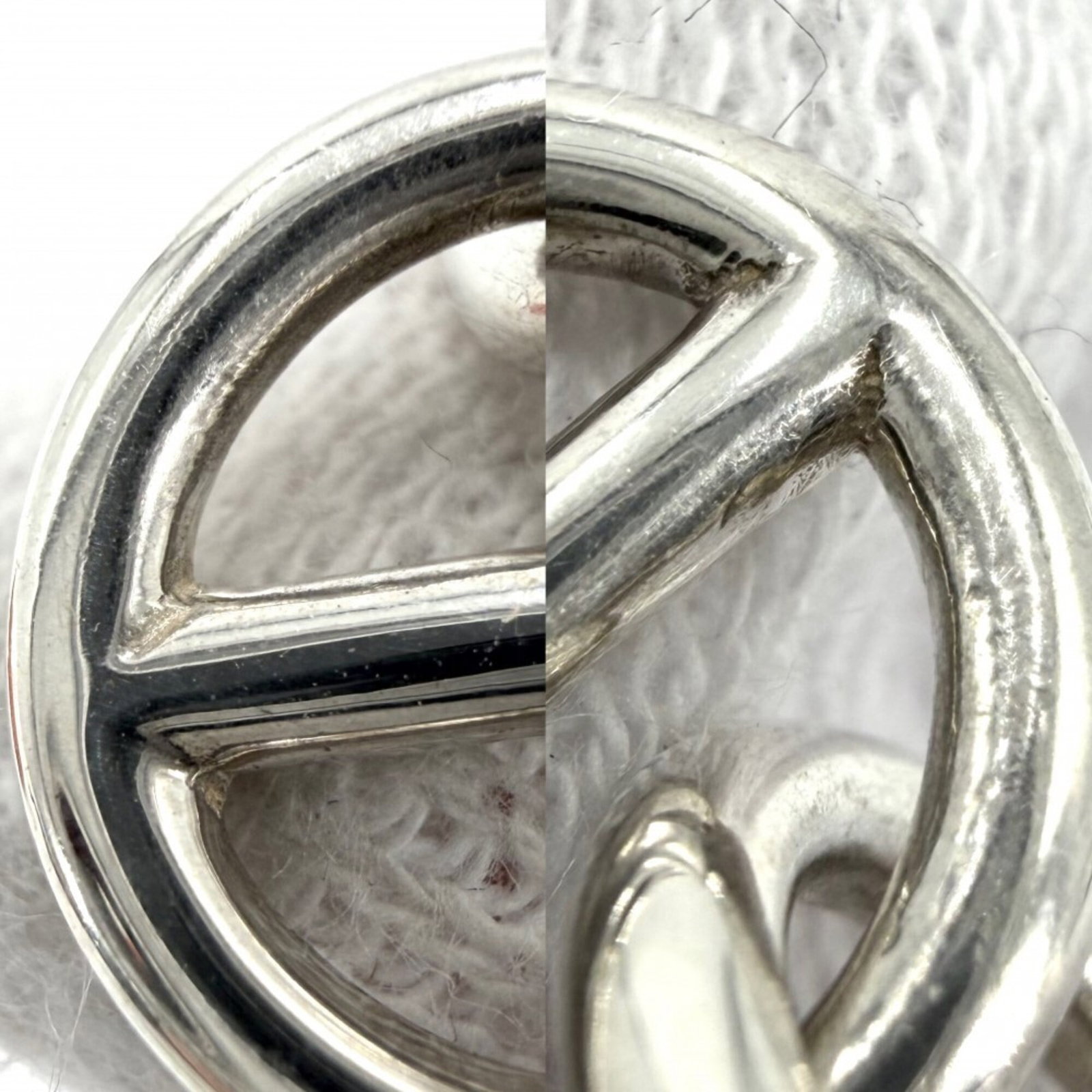 Hermes Stud Silver 925 Earrings - 7