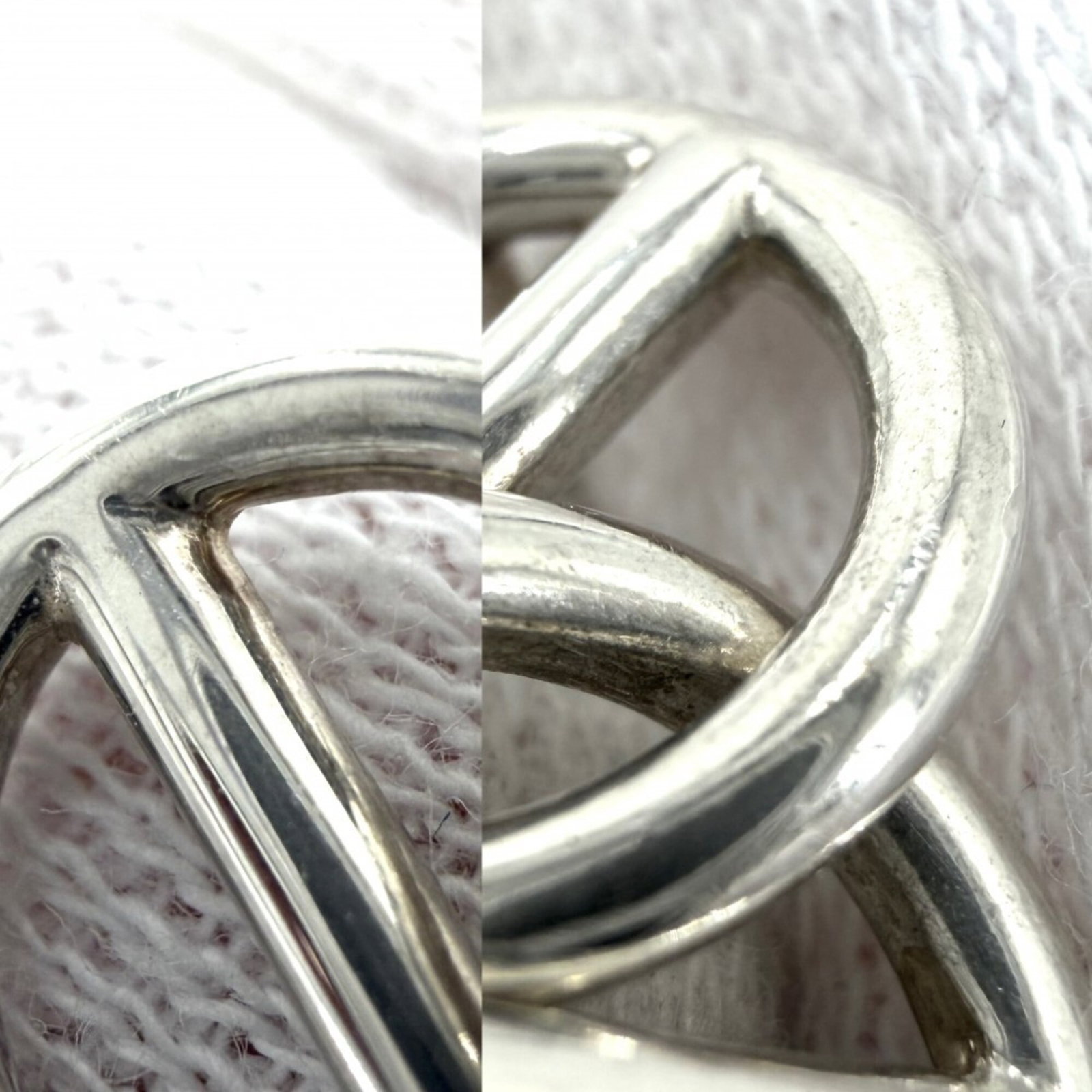 Hermes Stud Silver 925 Earrings - 8