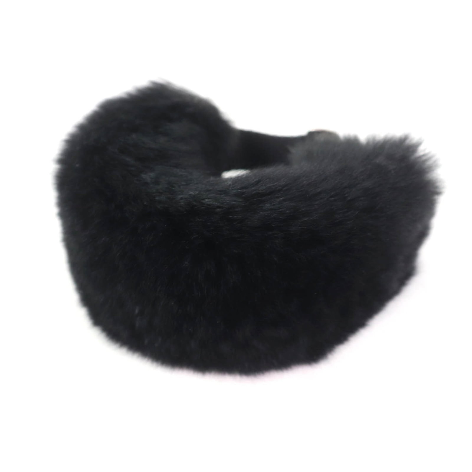 Miu Charm Fur bracelet: Miu Charm Fur bracelet Miu Miu's Charm Fur bracelet boasts sleek design with rabbit fur details, crafted from high-quality materials. The black color and 20cm length make it a versatile accessory for 