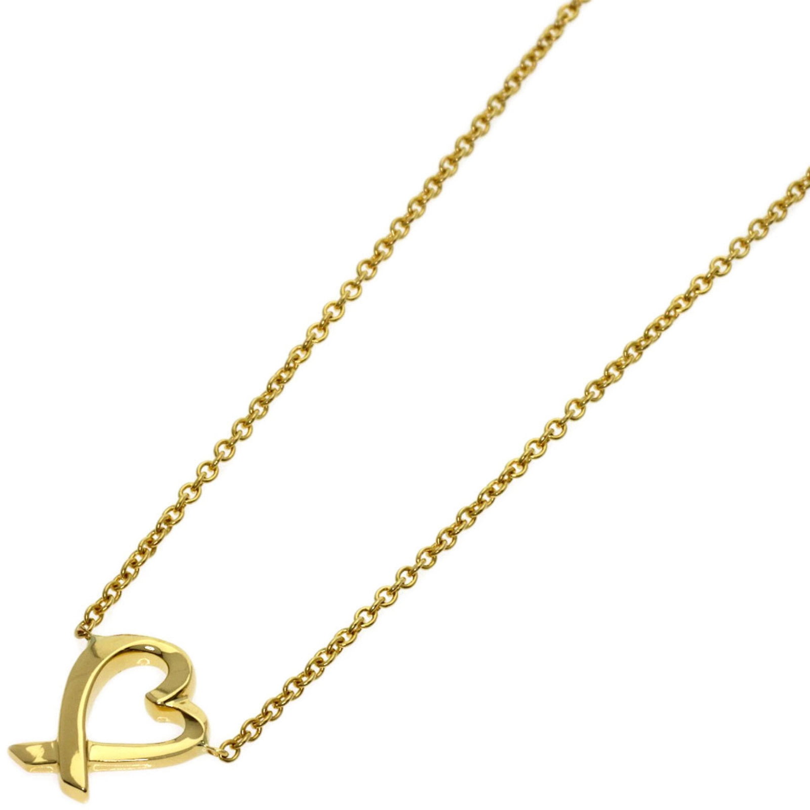 Tiffany & Co. Loving Heart Necklace 18K Yellow Gold Women'S.: Tiffany & Co. Loving Heart Necklace 18K Yellow Gold Women'S. 18K Yellow Gold Loving Heart Necklace for Women - A timeless piece featuring a delicate, 10.2mm x 8mm pendant in the iconic Tiffany & Co. d