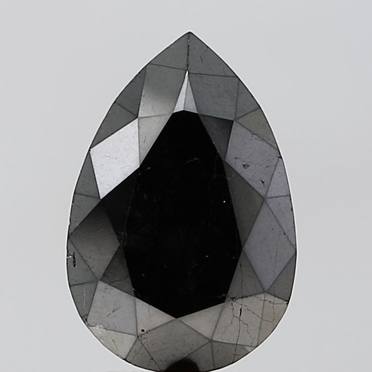 Pear 3.75ct Black VVS2 - Loose Natural Diamond: Pear 3.75ct Black VVS2 - Loose Natural Diamond Black diamonds are among the rarest and most valuable types of natural diamonds, with their unique color often commanding high prices. This 3.75ct Black 