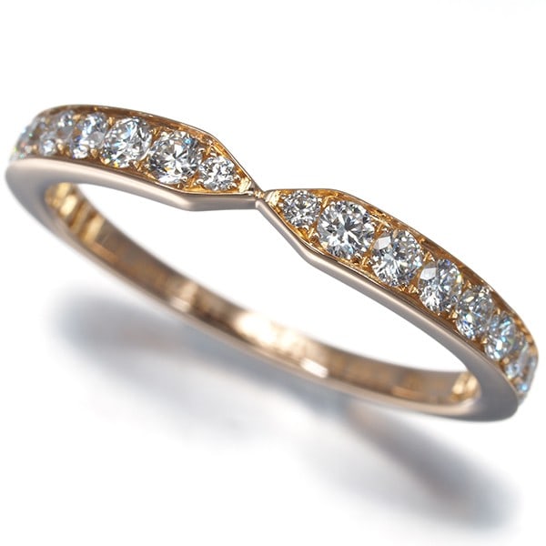 Diamond Ring 0.38ct Rose Gold Eu51 18k Triomphe De Chaumet: Diamond Ring 0.38ct Rose Gold Eu51 18k Triomphe De Chaumet Rose Gold Diamond Ring with 0.38ct Natural Diamond, 18k Triomphe De Chaumet Design.This exquisite ring features a stunning natural diamond we