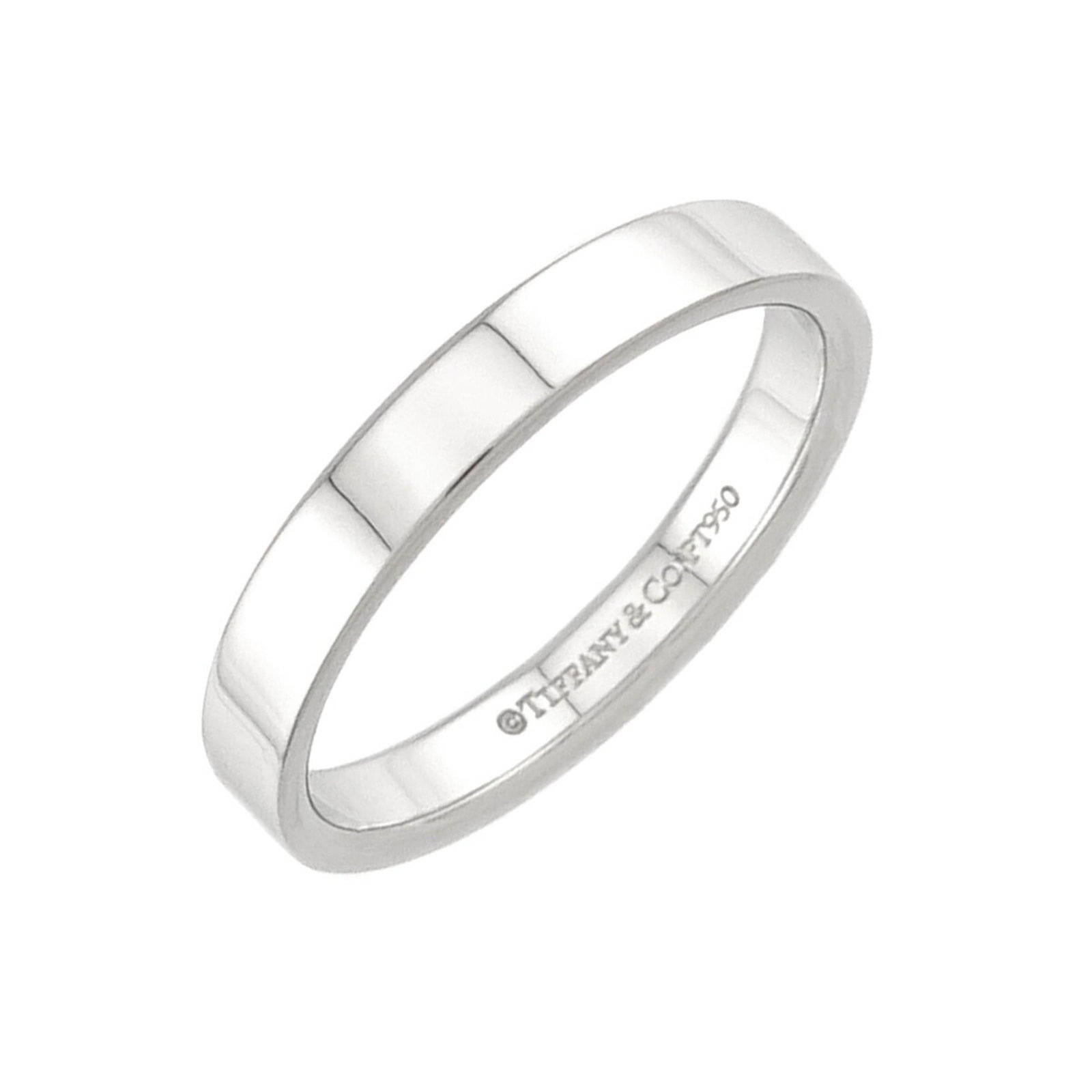 Ring platinum band 950 Tiffany: Ring platinum band 950 Tiffany Platinum band ring from Tiffany, crafted with 950 platinum, available in US size 7. This elegant ring features a timeless design that complements any style. Made from hi