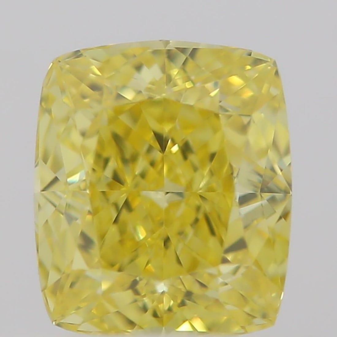 GIA Cushion Brilliant 0.5ct Fancy Vivid Yellow VVS2 - Loose Natural Diamond: GIA Cushion Brilliant 0.5ct Fancy Vivid Yellow VVS2 - Loose Natural Diamond GIA certified, this 0.5ct Fancy Vivid Yellow VVS2 diamond boasts exceptional color and clarity, making it a standout among l