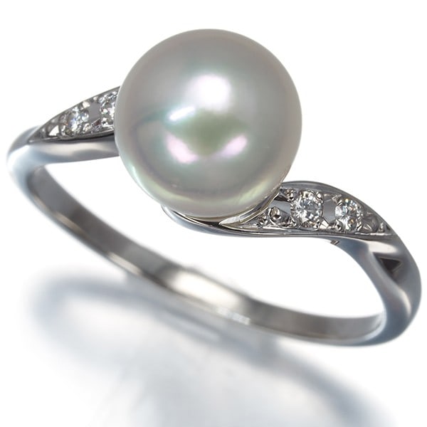 Mikimoto Ring Akoya Pearl 8.0Mm Diamond Solitaire Us6-6.25 950 Platinum: Mikimoto Ring Akoya Pearl 8.0Mm Diamond Solitaire Us6-6.25 950 Platinum The Mikimoto Ring features an exquisite Akoya pearl, approximately 8.0mm in diameter, set in 950 platinum. This stunning ring bo