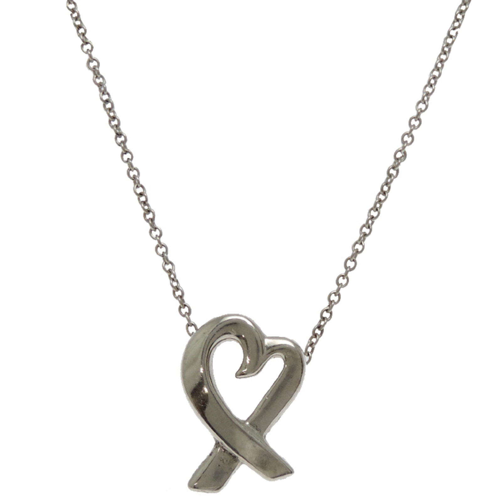 Tiffany & Co. Loving Heart Women'S Necklace Sterling Silver 925: Tiffany & Co. Loving Heart Women'S Necklace Sterling Silver 925 Tiffany & Co. Loving Heart Women's Necklace in sterling silver 925 features a beautiful 11mm x 15.5mm pendant with a 41 cm / 16.14'' adj