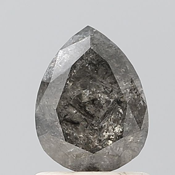 Pear 0.91ct Salt And Pepper VVS2 - Loose Natural Diamond: Pear 0.91ct Salt And Pepper VVS2 - Loose Natural Diamond Salt and pepper inclusions create a unique, visually striking pattern within this 0.91ct VVS2 diamond. Its EX polish and symmetry showcase its