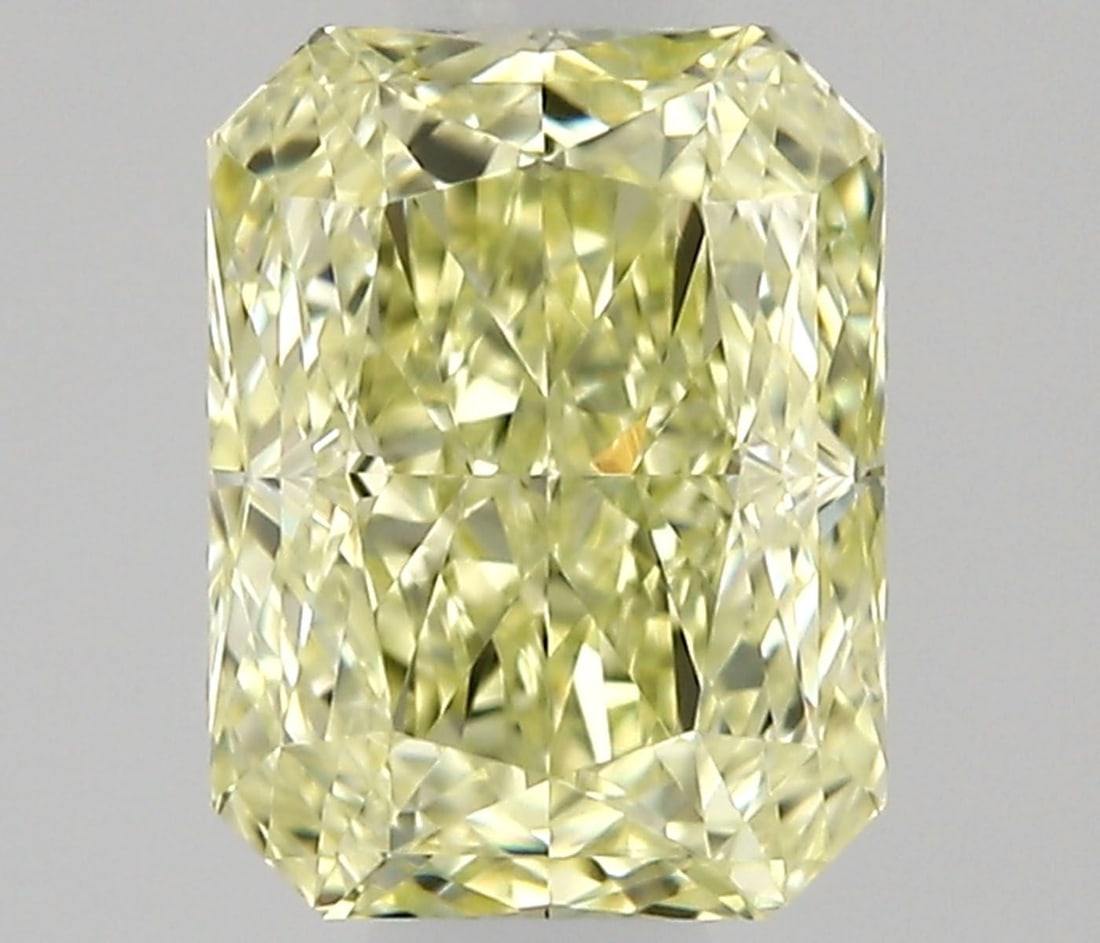 GIA Radiant 0.56ct Fancy Light Yellow VVS1 - Loose Natural Diamond: GIA Radiant 0.56ct Fancy Light Yellow VVS1 - Loose Natural Diamond GIA certified, the 0.56ct Fancy Light Yellow VVS1 diamond boasts exceptional clarity and color, with a radiant appearance that shines