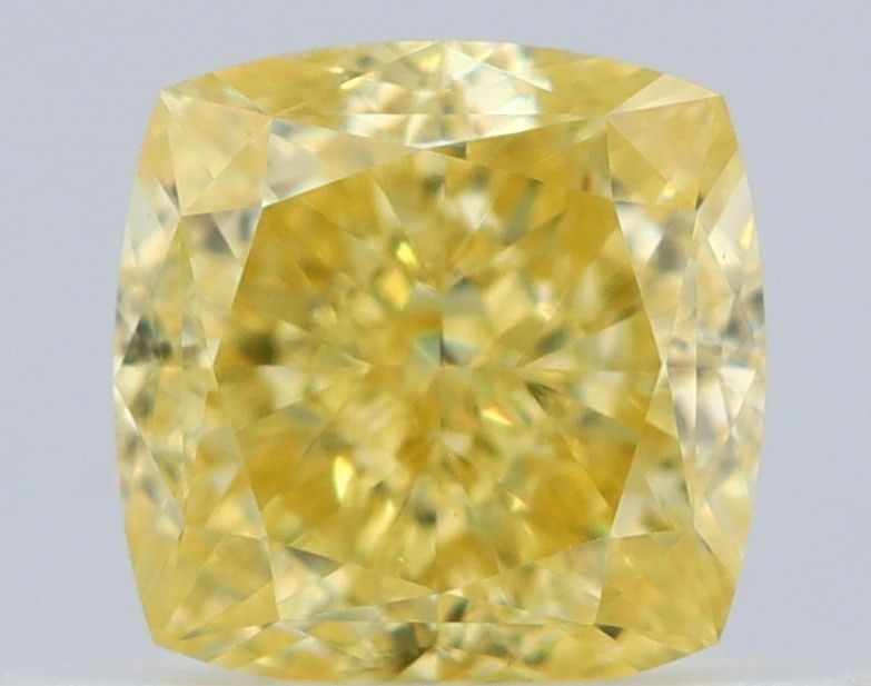 GIA Cushion Brilliant 0.55ct Fancy Intense Yellow VVS1 - Loose Natural Diamond: GIA Cushion Brilliant 0.55ct Fancy Intense Yellow VVS1 - Loose Natural Diamond GIA certified, this 0.55ct Fancy Intense Yellow VVS1 diamond boasts exceptional clarity and vibrant color, making it a st