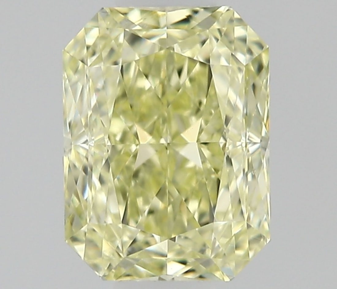 GIA Radiant 0.5ct Fancy Yellow VVS2 - Loose Natural Diamond: GIA Radiant 0.5ct Fancy Yellow VVS2 - Loose Natural Diamond GIA-certified, this loose natural diamond boasts exceptional clarity and polish, with a vibrant Fancy Yellow color. Measuring 5.22L x 3.91W 