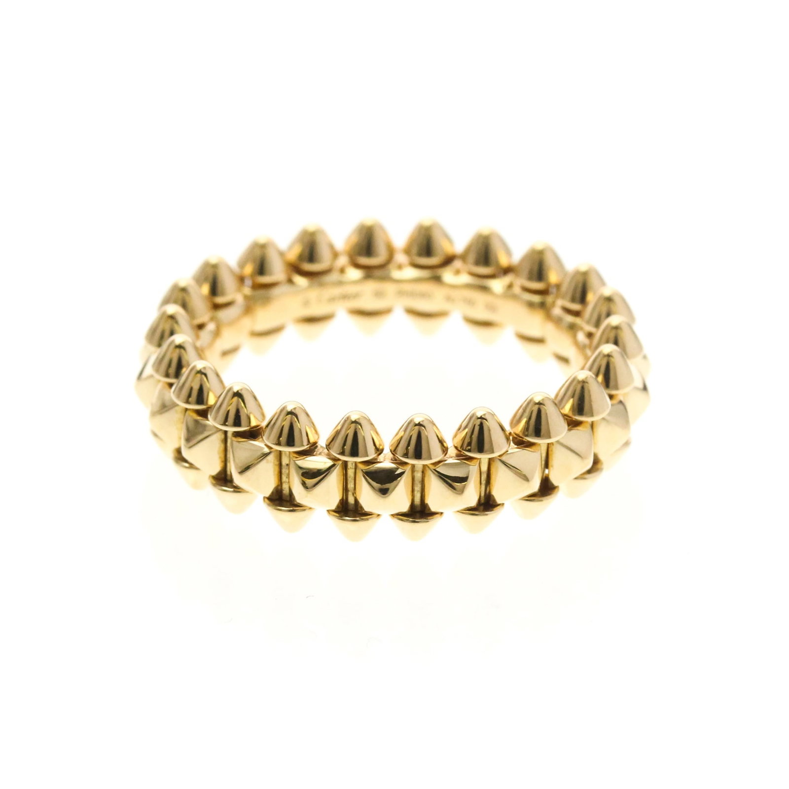 Pink Gold Cartier Ring Band: Pink Gold Cartier Ring Band Pink gold Cartier Ring Band, a sleek and sophisticated accessory featuring the iconic Clash de Cartier design in a vibrant pink gold hue. Crafted from high-quality 18K meta
