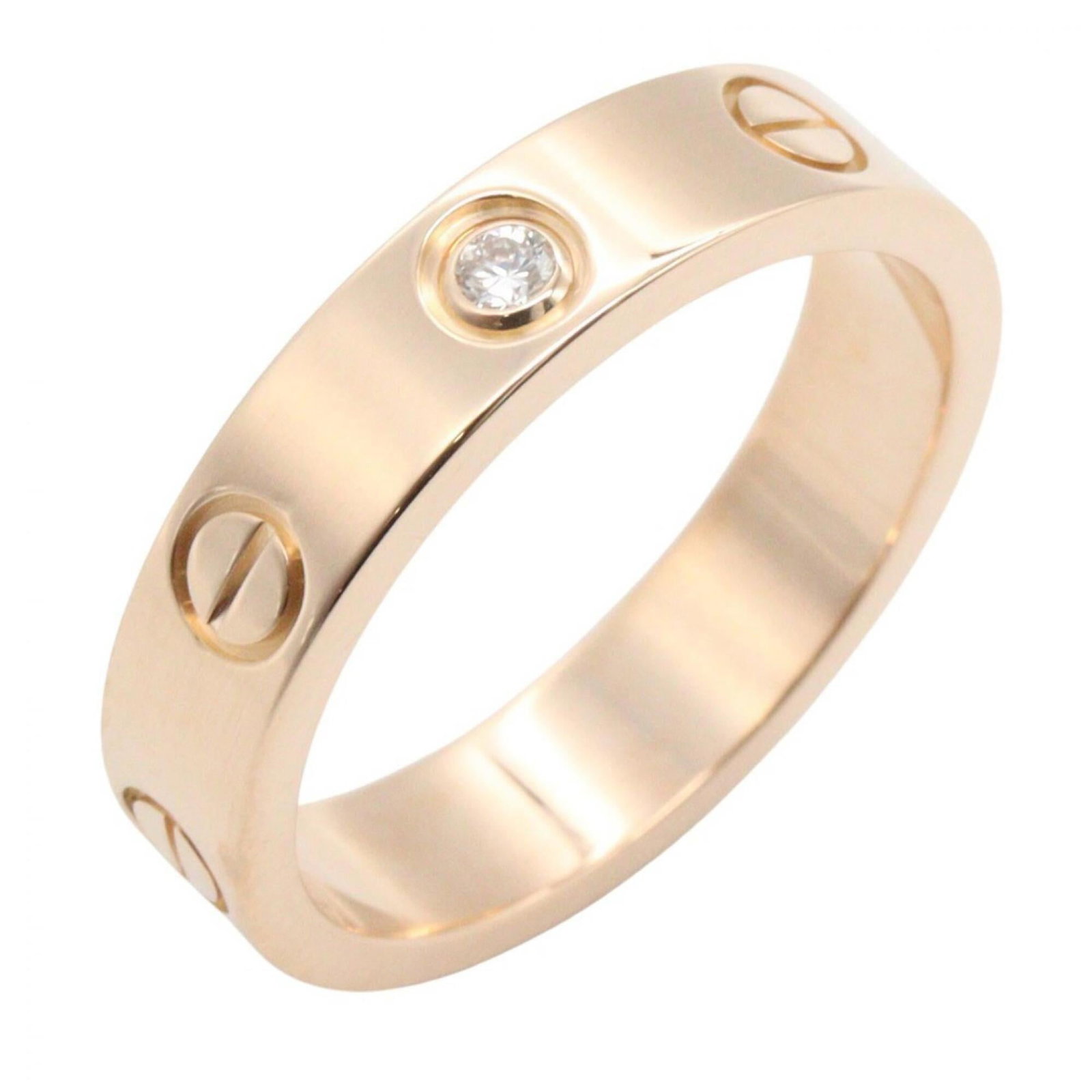 Pink Gold Cartier Ring Band: Pink Gold Cartier Ring Band Pink gold (18K) Cartier ring band, available in US size 4.5, features the iconic brand's signature style with a classic design that complements pink gold perfectly. This