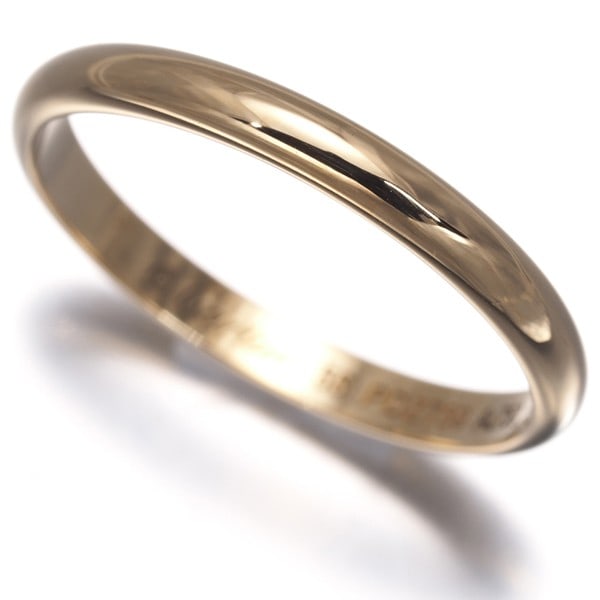 Cartier Ring 1895 Wedding Band 2.4Mm Eu55 18K 750 Yellow Gold: Cartier Ring 1895 Wedding Band 2.4Mm Eu55 18K 750 Yellow Gold Cartier's iconic 1895 Wedding Band boasts a striking 2.4mm width, showcasing the elegance of its 18k yellow gold construction. This exquis