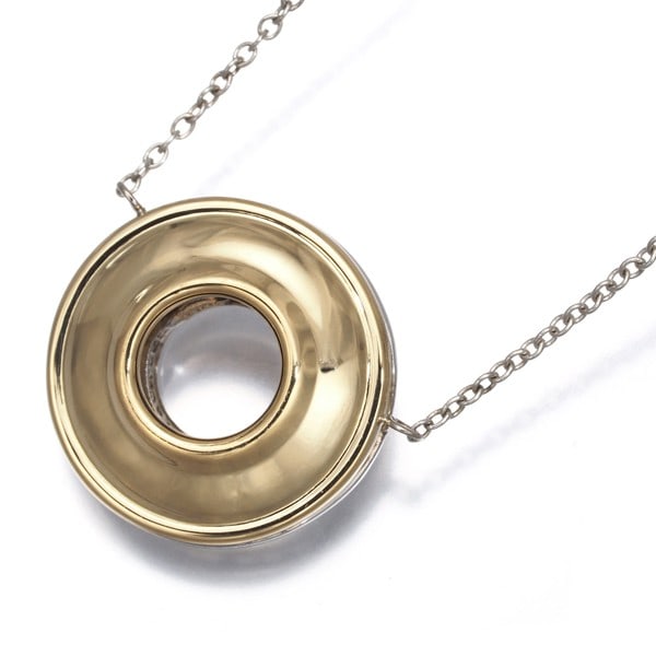 Tiffany&Co. Necklace Magic Circle Bicolor Reversible Silver 925/ 18K Yg (1 of 5)