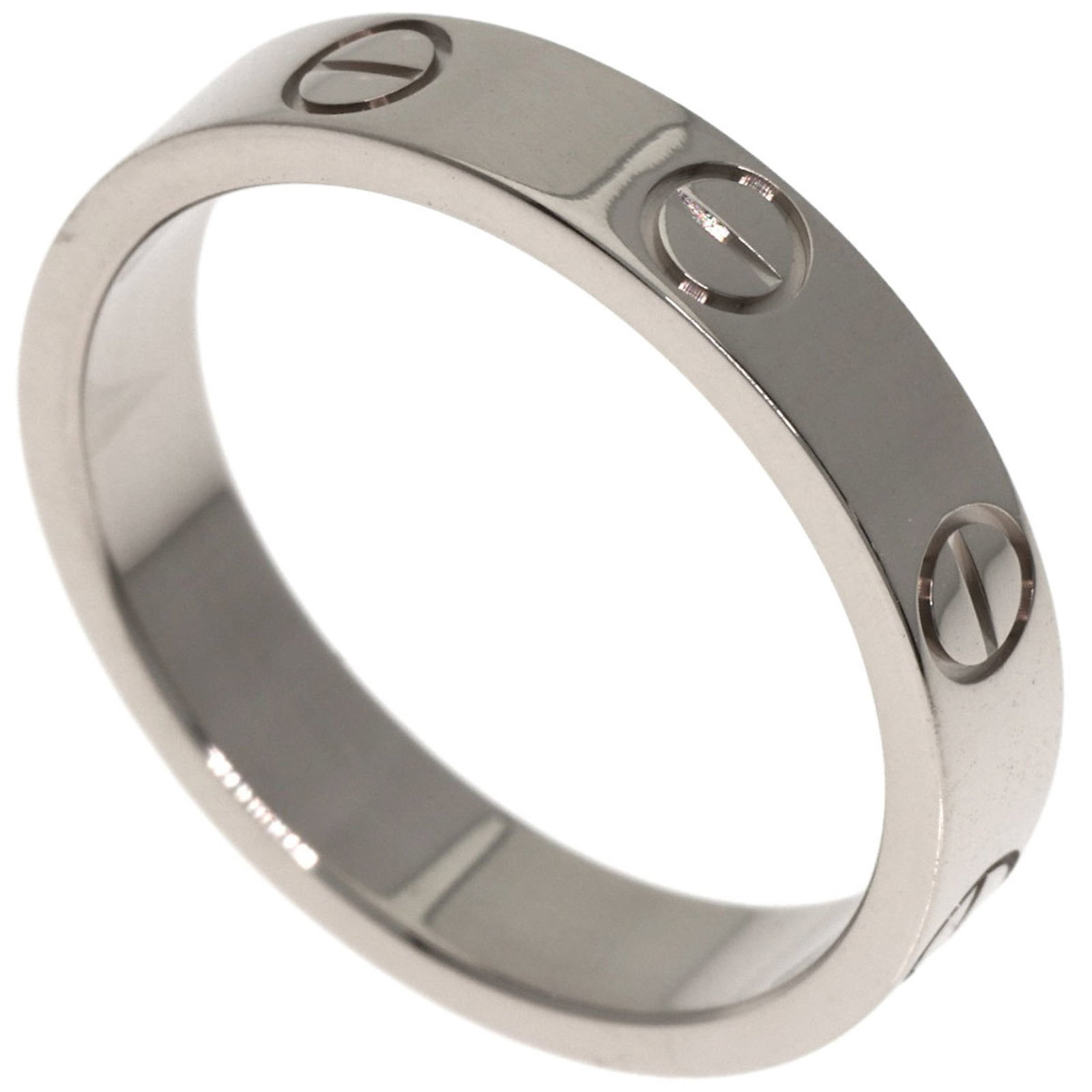 White Gold Band Ring by Cartier 18K: White Gold Band Ring by Cartier 18K White Gold Band Ring by Cartier 18K features an elegant design made from high-quality white gold (18K), with a US size of 5.5, suitable for women's fashion accessor