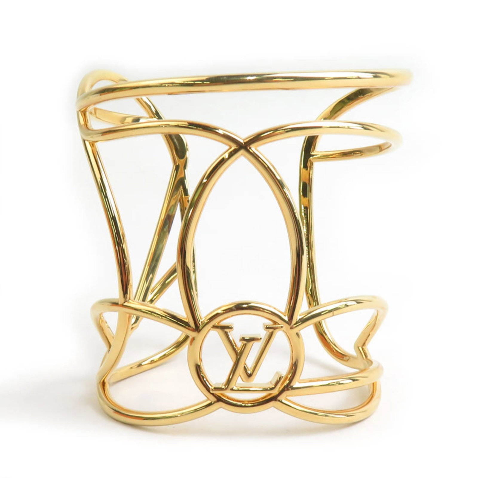 Metal Bangle Louis Vuitton: Metal Bangle Louis Vuitton Metal Bangle Louis Vuitton bears the signature of its creator, crafted from gold metal and measuring 16cm in length. Made in Italy, this bangle showcases the iconic style of