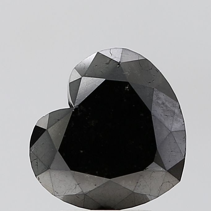Heart 3.21ct Black VVS2 - Loose Natural Diamond: Heart 3.21ct Black VVS2 - Loose Natural Diamond 3.21ct Black VVS2 - Loose Natural Diamond with EX Polish and Symmetry, bearing a certification from the source. This diamond boasts an exceptional clari