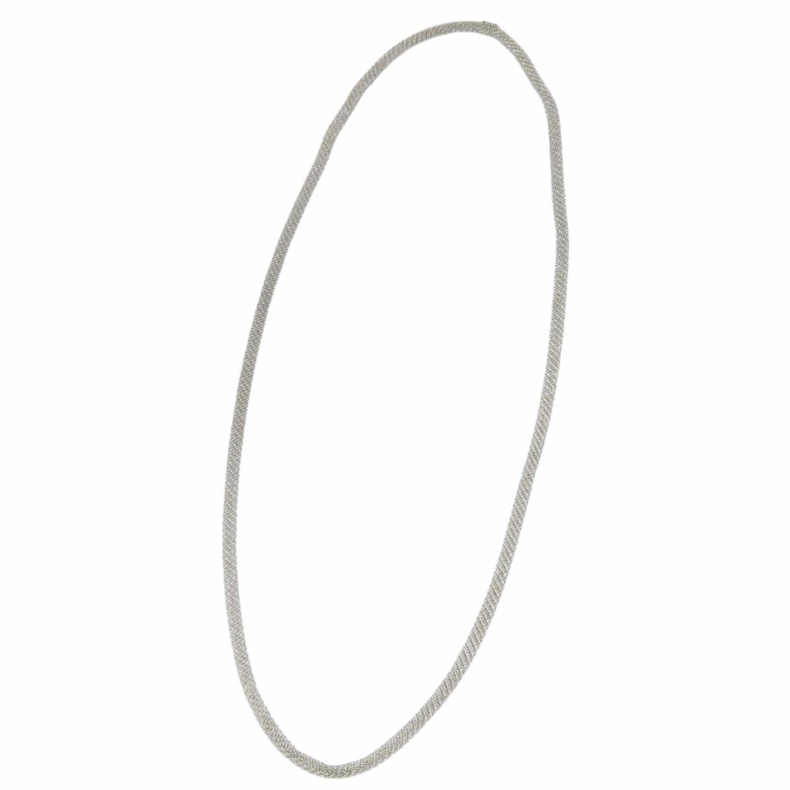 Elsa Peretti Mesh Sterling Silver Necklace Somerset Women'S 925 7.5G Tiffany & Co: Elsa Peretti Mesh Sterling Silver Necklace Somerset Women'S 925 7.5G Tiffany & Co Tiffany & Co's Elsa Peretti Mesh Sterling Silver Necklace features intricate mesh design, showcasing the brand's signa