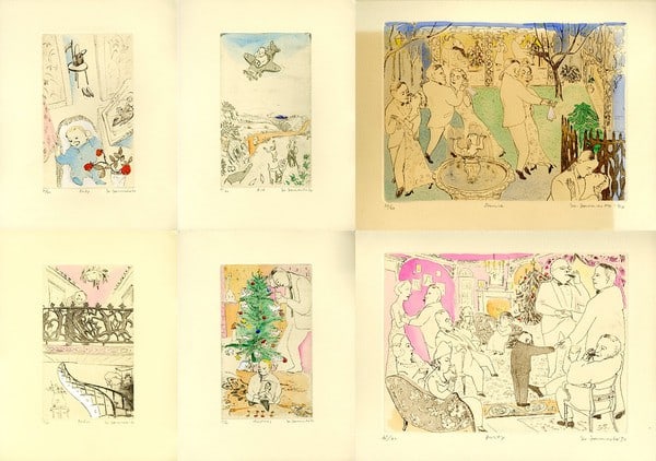 Yoko Yamamoto Hand Colored Etching Portfolio 40 One Christmas Set Ltd 1990: Yoko Yamamoto Hand Colored Etching Portfolio 40 One Christmas Set Ltd 1990 Item Specifics: Artist: Yoko Yamamoto Subject: One Christmas / Truman Capote Literature Illustration Material: Paper Hand-Col