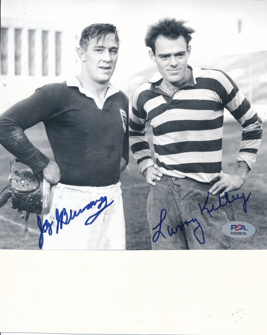 Larry Kelley/ Jay Berwanger Signed 8x10 Magazine Photo 1935/ 36 Heisman PSA/ DNA (1 of 2)