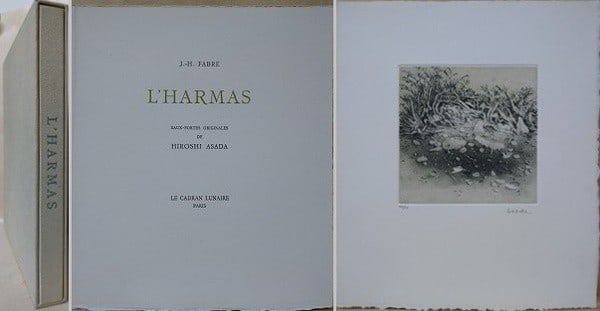 Hiroshi Asada Jean Henri Fabre L HARMAS Ltd Ed Book 7 Signed Copper Etchings (1 of 2)