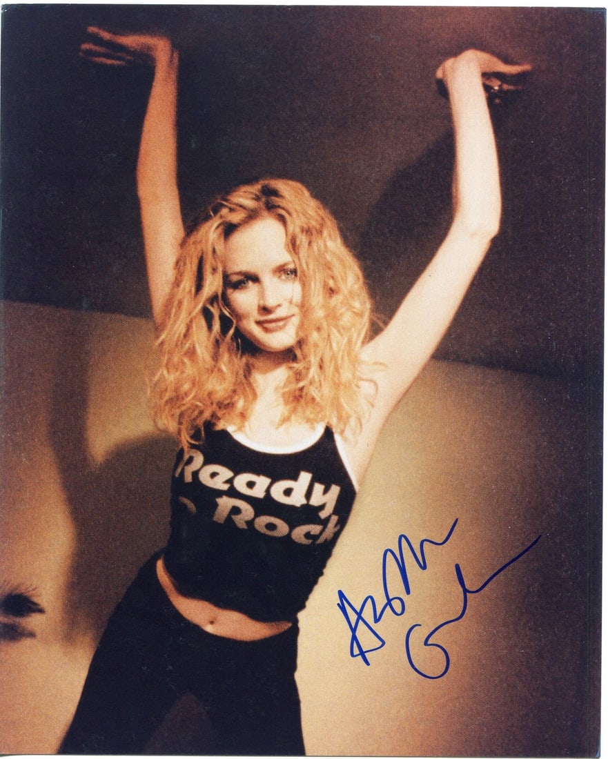 Heather Graham Autographed Photo Celebrity 8x10: Heather Graham Autographed Photo Celebrity 8x10 Heather Graham's 8x10 celebrity photo bears her signature in blue sharpie across the front, making for a unique and collectible piece. The photo feature