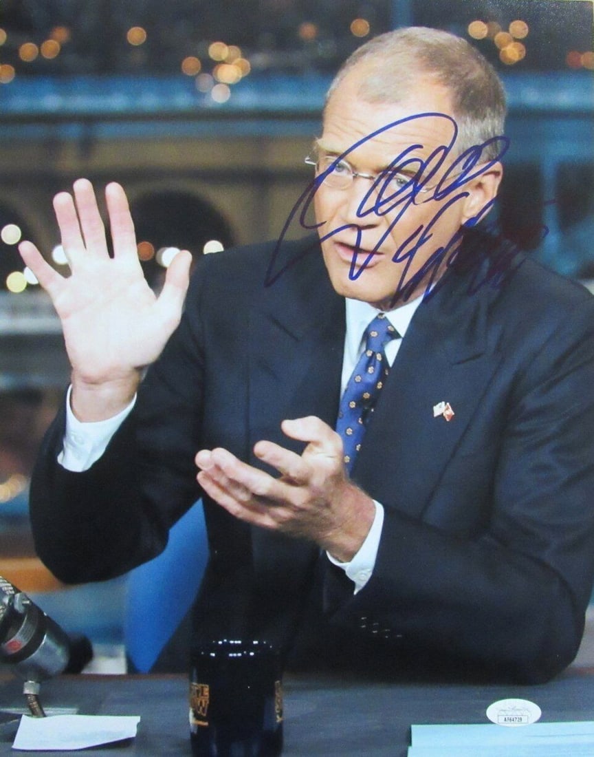 Letterman David Autographed 11x14 Photo Show Talk Host (1 of 3)