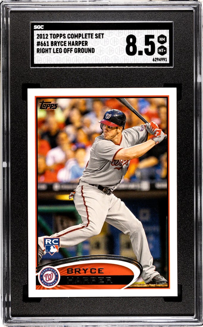 Bryce Harper SGC 8.5 2012 Topps Complete Set #661 (1 of 2)
