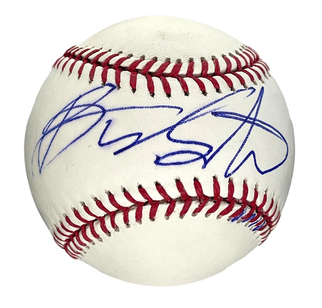 Bruce Springsteen Single Signed/ Auto OML/ Manfred Baseball PSA/ DNA 205887: Bruce Springsteen Single Signed/ Auto OML/ Manfred Baseball PSA/ DNA 205887 Item Specifics: Original/Reprint: Original Product: Ball Sport: Entertainment Product Disclaimer: Not affiliated with studio