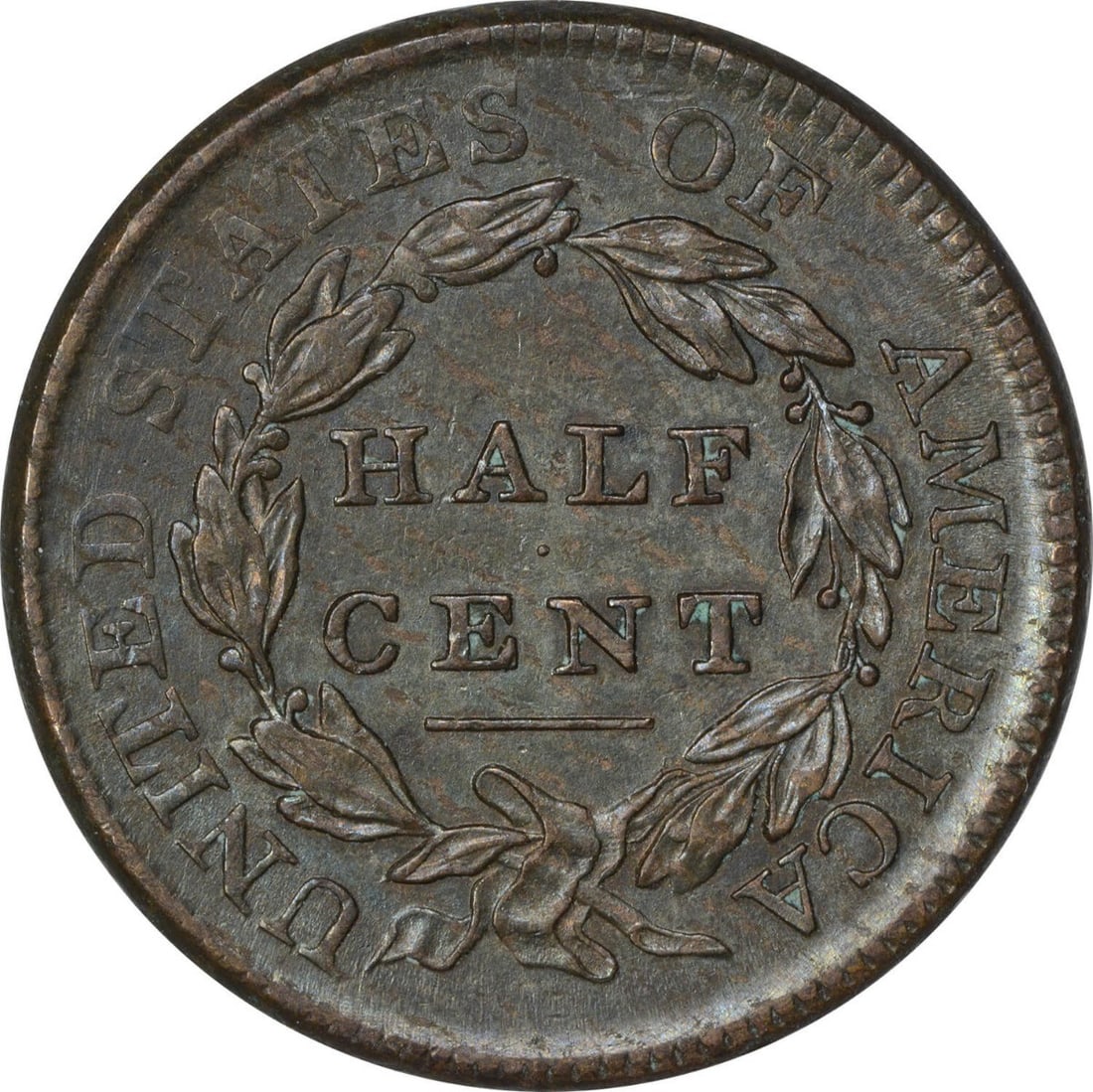 Uncertified BU Half Cent 1809 - 2