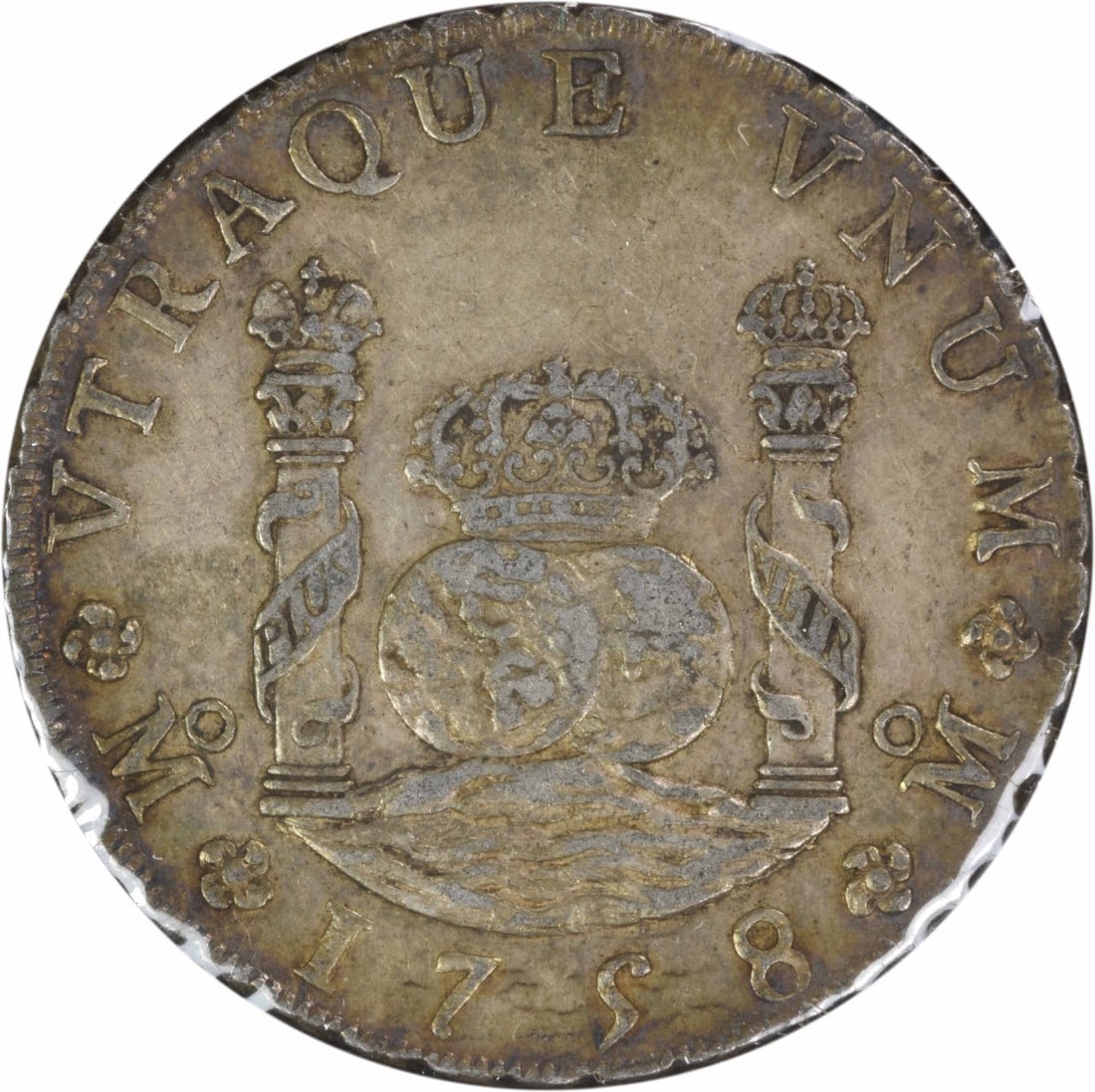 1758 MM Mexico 8 Reales KM 104.2 EF Uncertified: 1758 MM Mexico 8 Reales KM 104.2 EF Uncertified The 1758 MM Mexico 8 Reales KM 104.2 EF Uncertified coin boasts an impressive date and mint mark, offering a glimpse into the rich history of Mexican cu