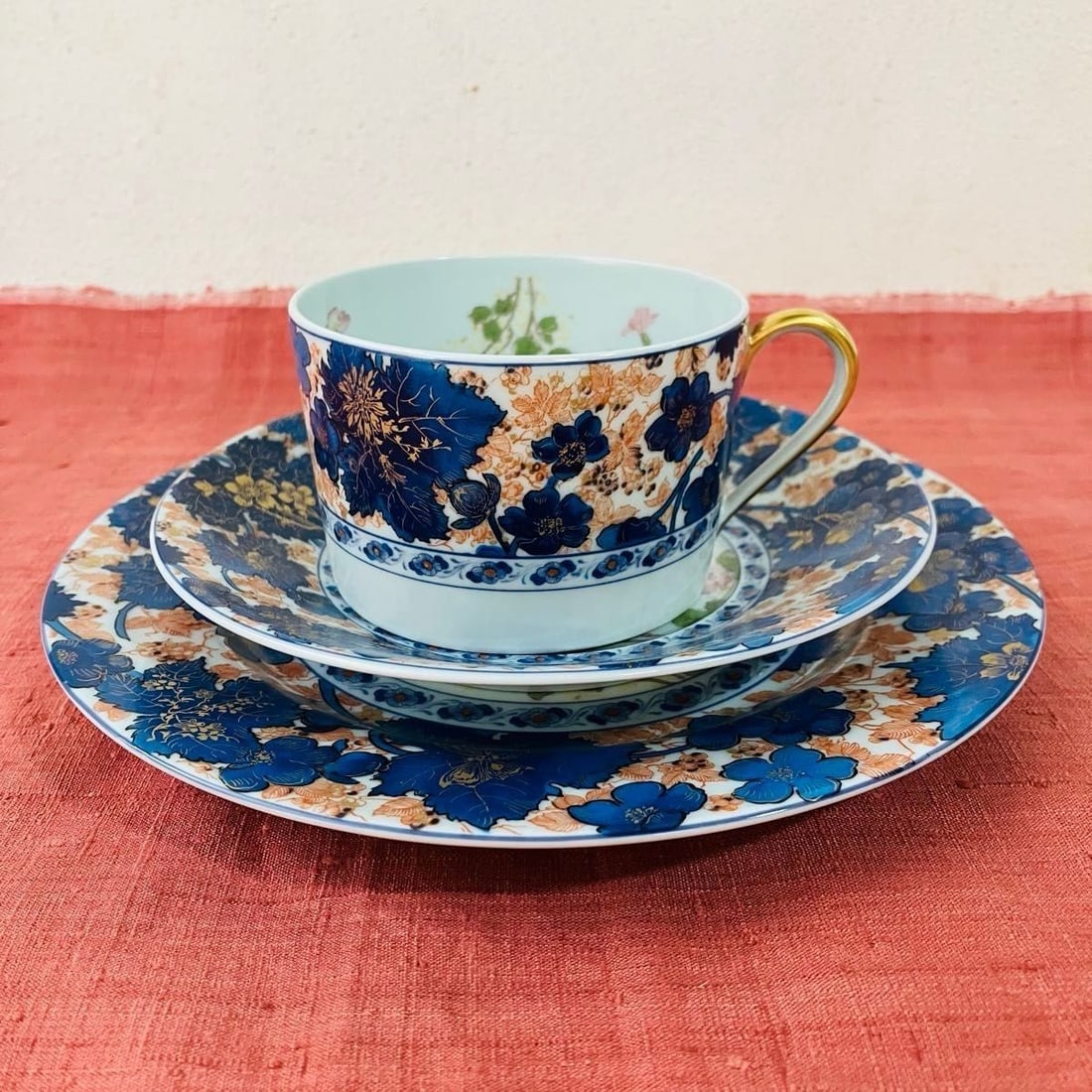 Haviland Limoges Dammouse Cup Saucer Plate Trio Set Japonisme Damascene Series (1 of 19)